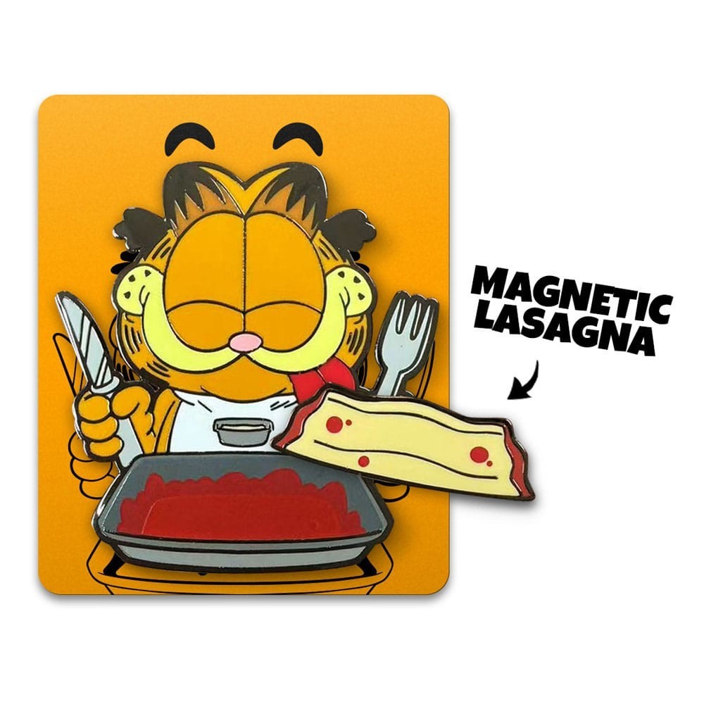 YOUTOOZ GARFIELD LASAGNA DINNER MAGNETIC PIN BADGE