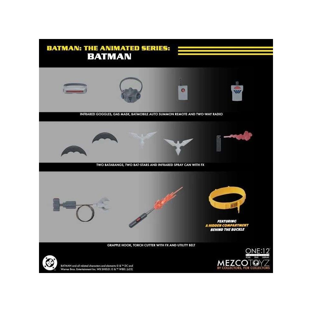 MEZCO TOYS BATMAN THE ANIMATED SERIES ONE:12 COLLECTIVE PVC ACTION FIGURE