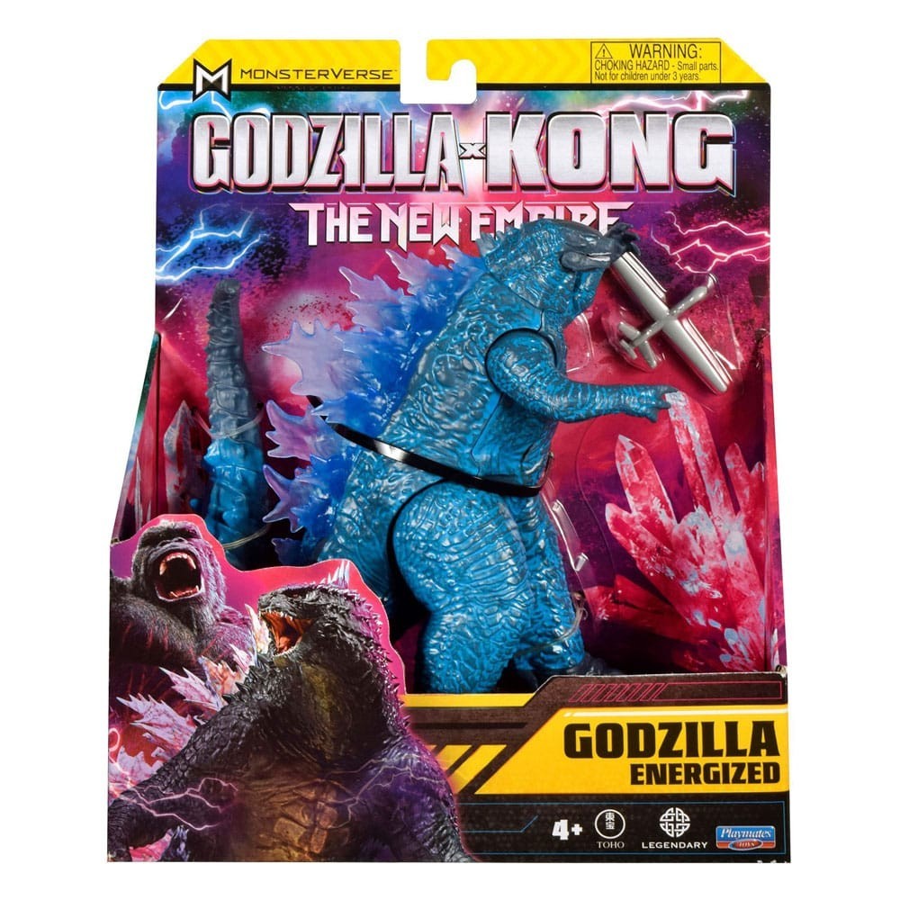 GODZILLA X KONG THE NEW EMPIRE GODZILLA ENERGIZED ACTION FIGURE PLAYMATES TOYS