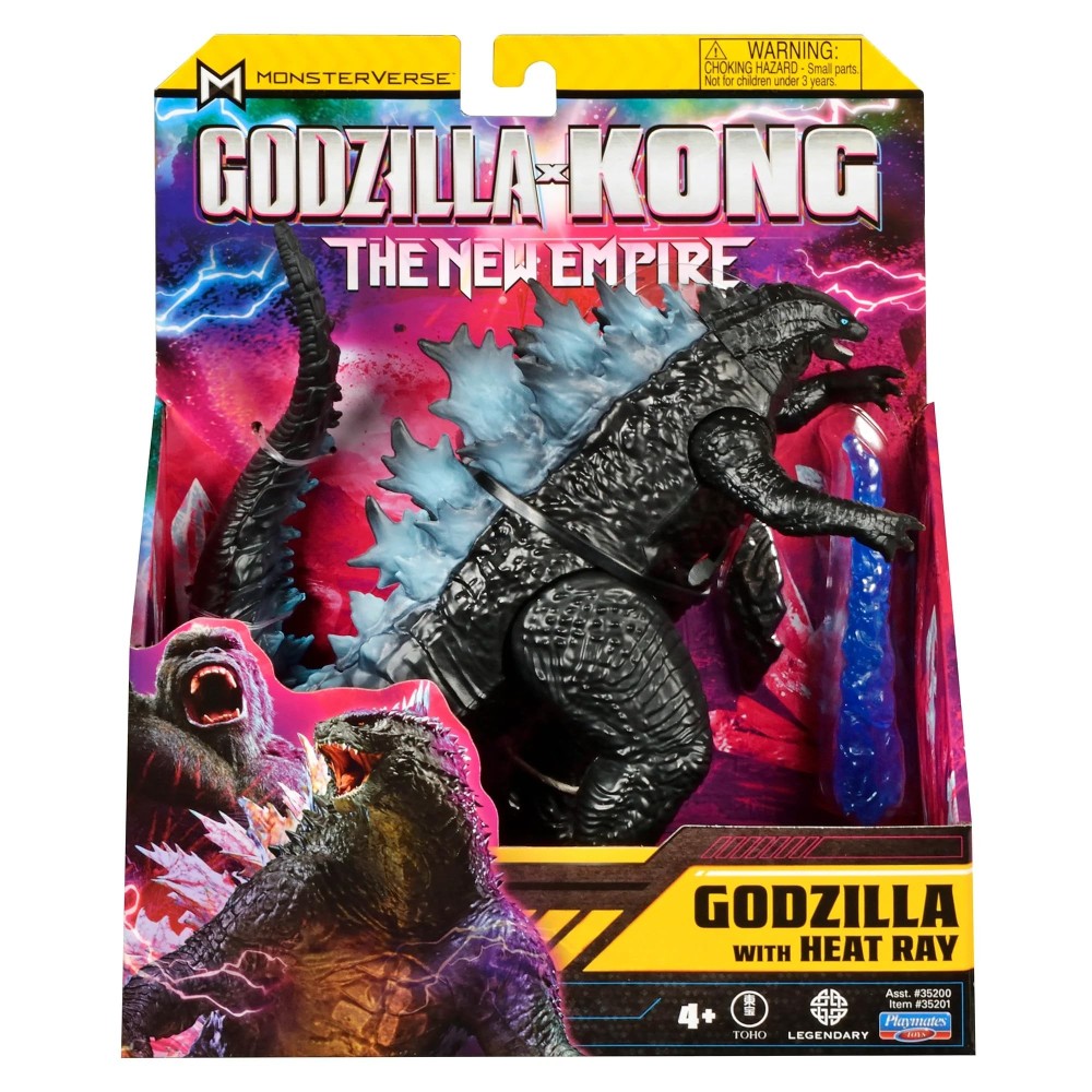 PLAYMATES TOYS GODZILLA X KONG THE NEW EMPIRE GODZILLA WITH HEAT WAVE ACTION FIGURE