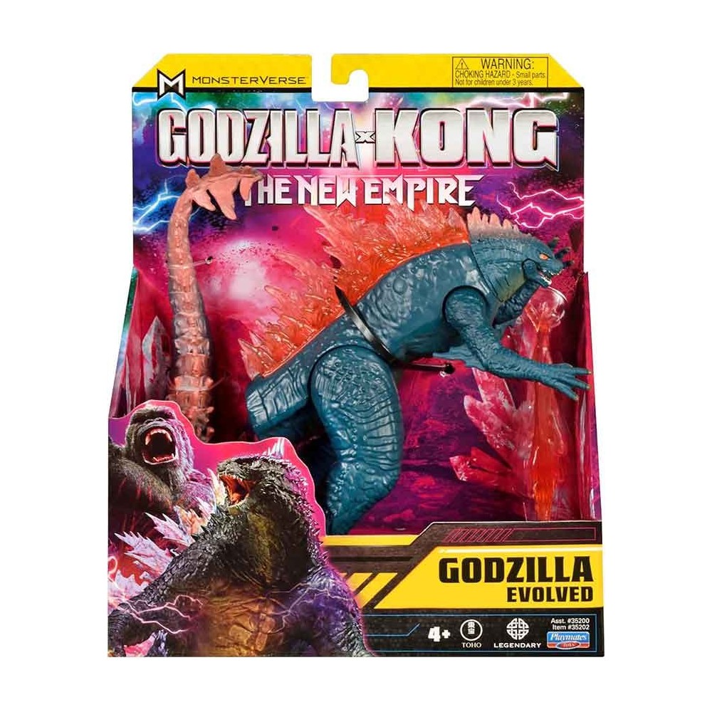 PLAYMATES TOYS GODZILLA X KONG THE NEW EMPIRE GODZILLA EVOLVED ACTION FIGURE