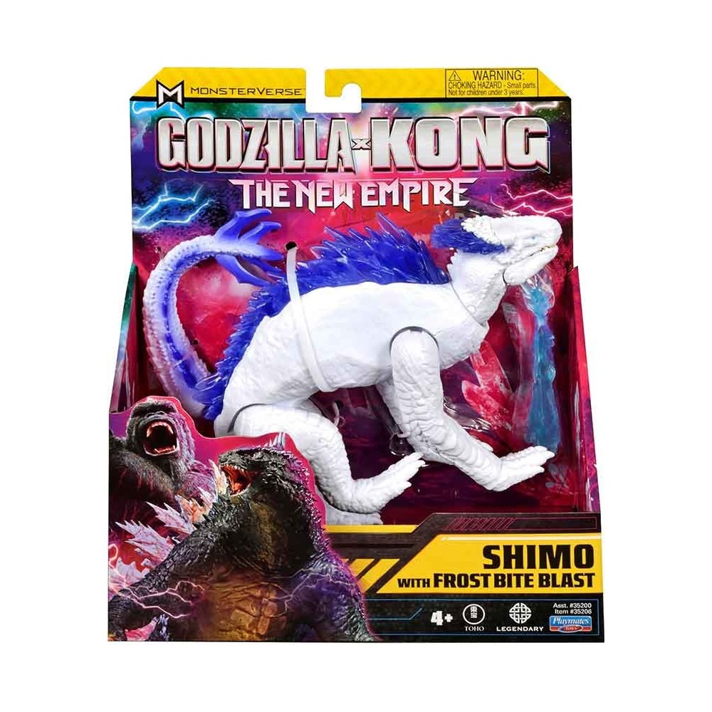 PLAYMATES TOYS GODZILLA X KONG THE NEW EMPIRE SHIMO WITH FROST BITE BLAST ACTION FIGURE