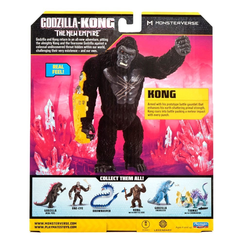 GODZILLA X KONG THE NEW EMPIRE KONG REAL FEEL ACTION FIGURE PLAYMATES TOYS