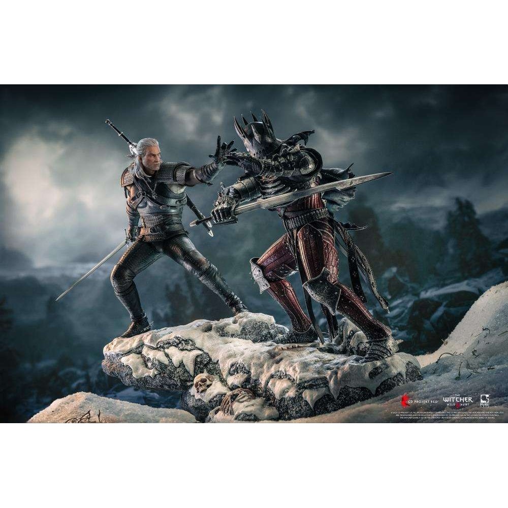 PURE ARTS THE WITCHER 3 WILD HUNT GERALT VS EREDIN DIORAMA STATUE FIGURE