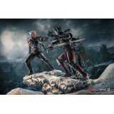 PURE ARTS THE WITCHER 3 WILD HUNT GERALT VS EREDIN DIORAMA STATUE FIGURE