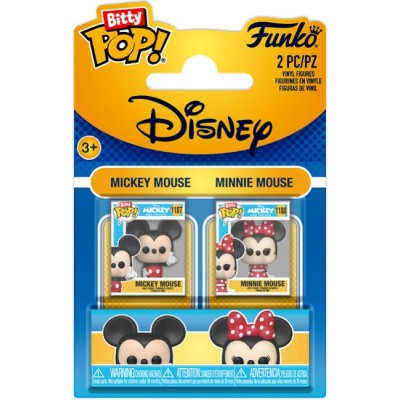 FUNKO BITTY POP! DISNEY MICKEY MOUSE e MINNIE VINYL MINI FIGURE FUNKO