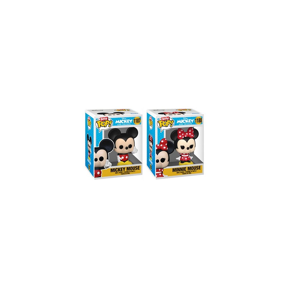 FUNKO FUNKO BITTY POP! DISNEY MICKEY MOUSE AND MINNIE MOUSE VINYL MINI FIGURE