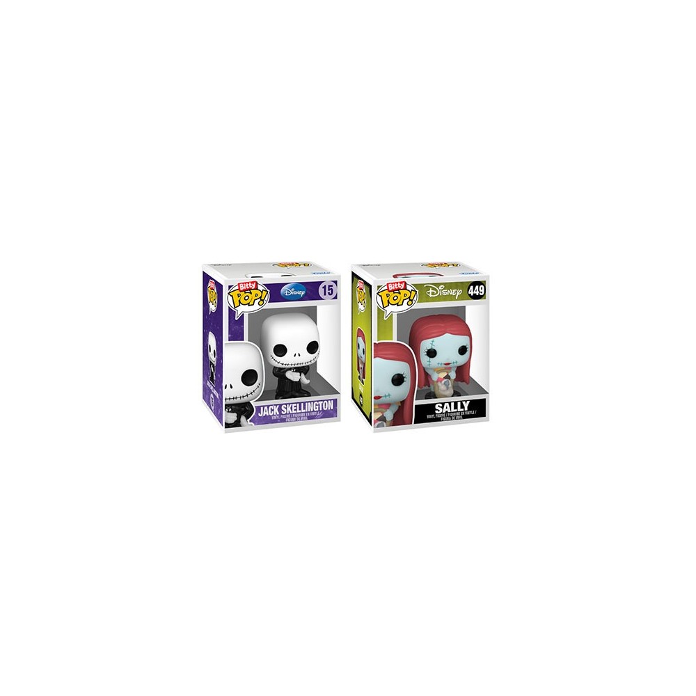 FUNKO FUNKO BITTY POP! THE NIGHTMARE BEFORE CHRISTMAS 4 PACK JACK AND SALLY VINYL MINI FIGURES