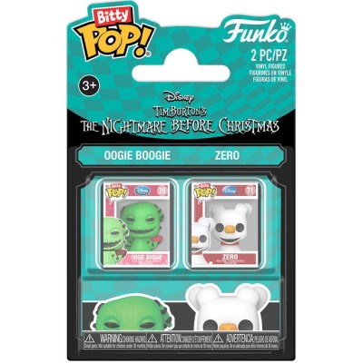 FUNKO FUNKO BITTY POP! THE NIGHTMARE BEFORE CHRISTMAS 4 PACK OOGIE BOOGIE AND ZERO VINYL MINI FIGURES