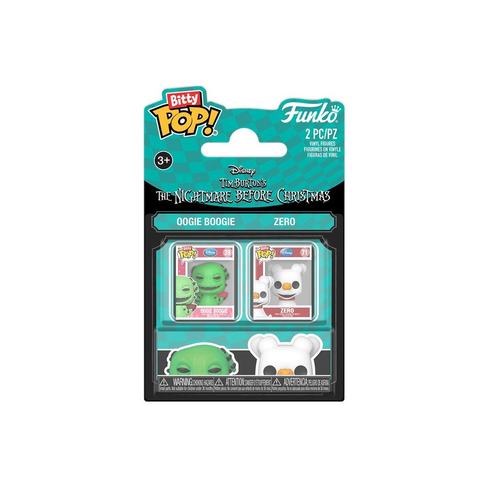 FUNKO BITTY POP! THE NIGHTMARE BEFORE CHRISTMAS 4 PACK OOGIE BOOGIE E ZERO VINYL MINI FIGURE FUNKO
