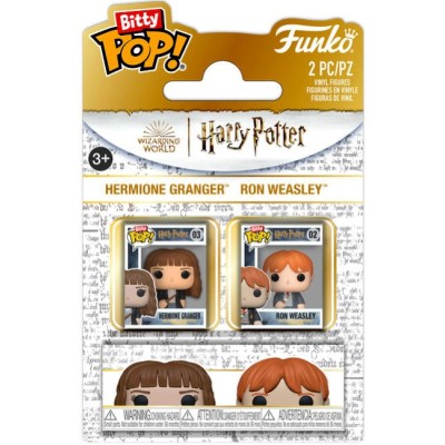 FUNKO BITTY POP! HARRY POTTER HERMIONE E RON VINYL MINI FIGURE FUNKO