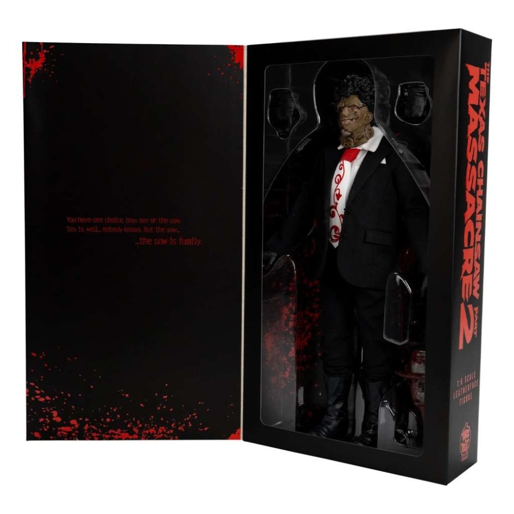 THE TEXAS CHAINSAW MASSACRE 2 LEATHERFACE ACTION FIGURE TRICK OR TREAT STUDIOS