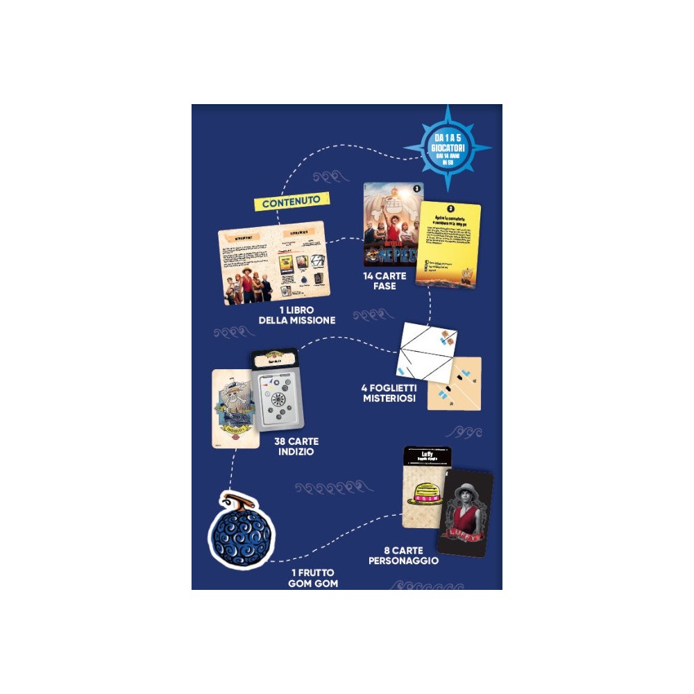 MS EDIZIONI NETFLIX ONE PIECE CACCIA AL TESORO ESCAPE GAME ITALIAN BOARDGAME