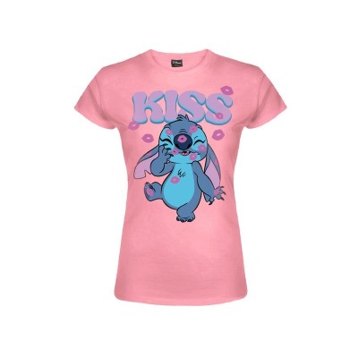 MAGLIA T SHIRT BIMBO STITCH KISS