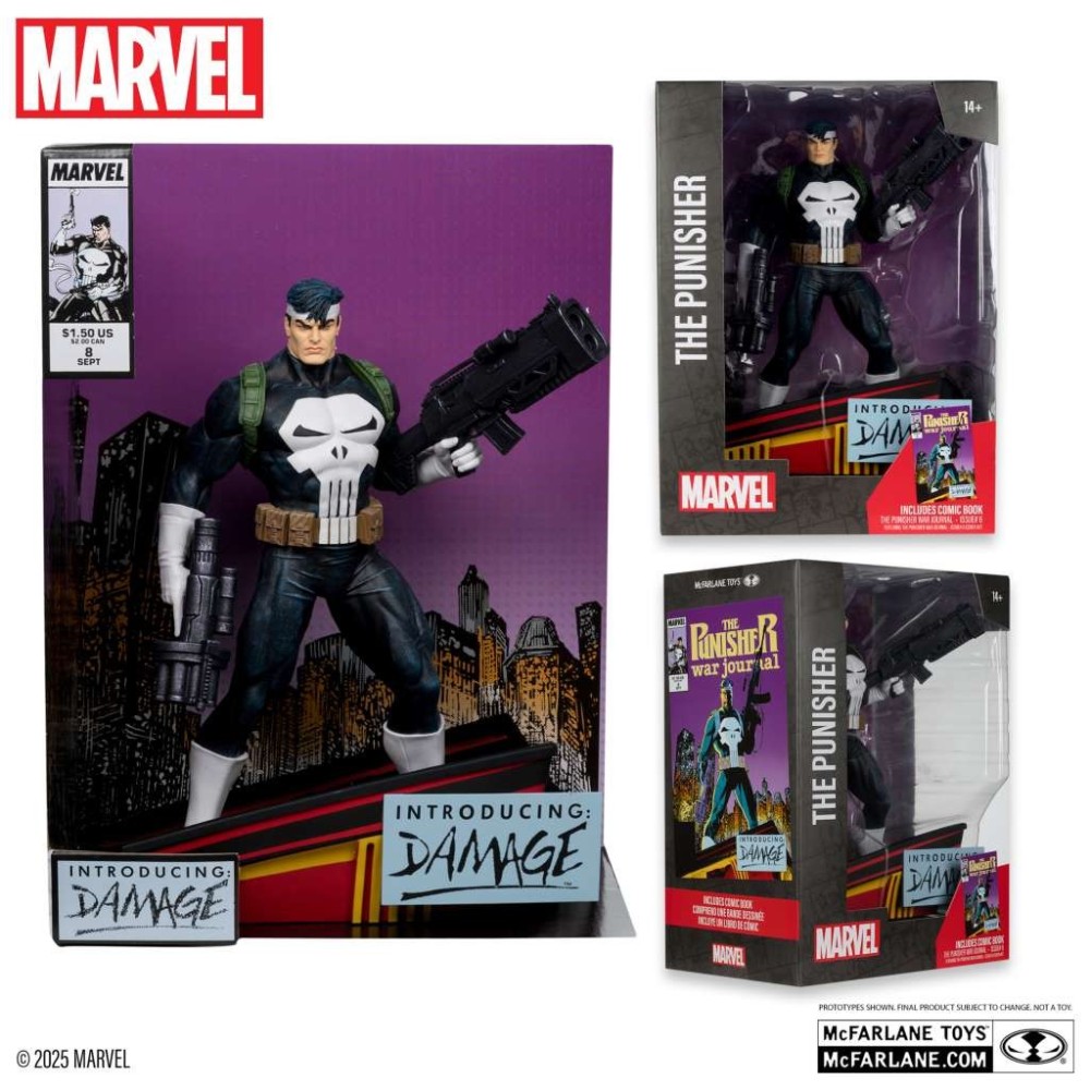 MC FARLANE MARVEL COLLECTION PVC STATUE THE PUNISHER (PUNISHER WAR JOURNAL 8) 1/6 SCALE STATUE FIGURE