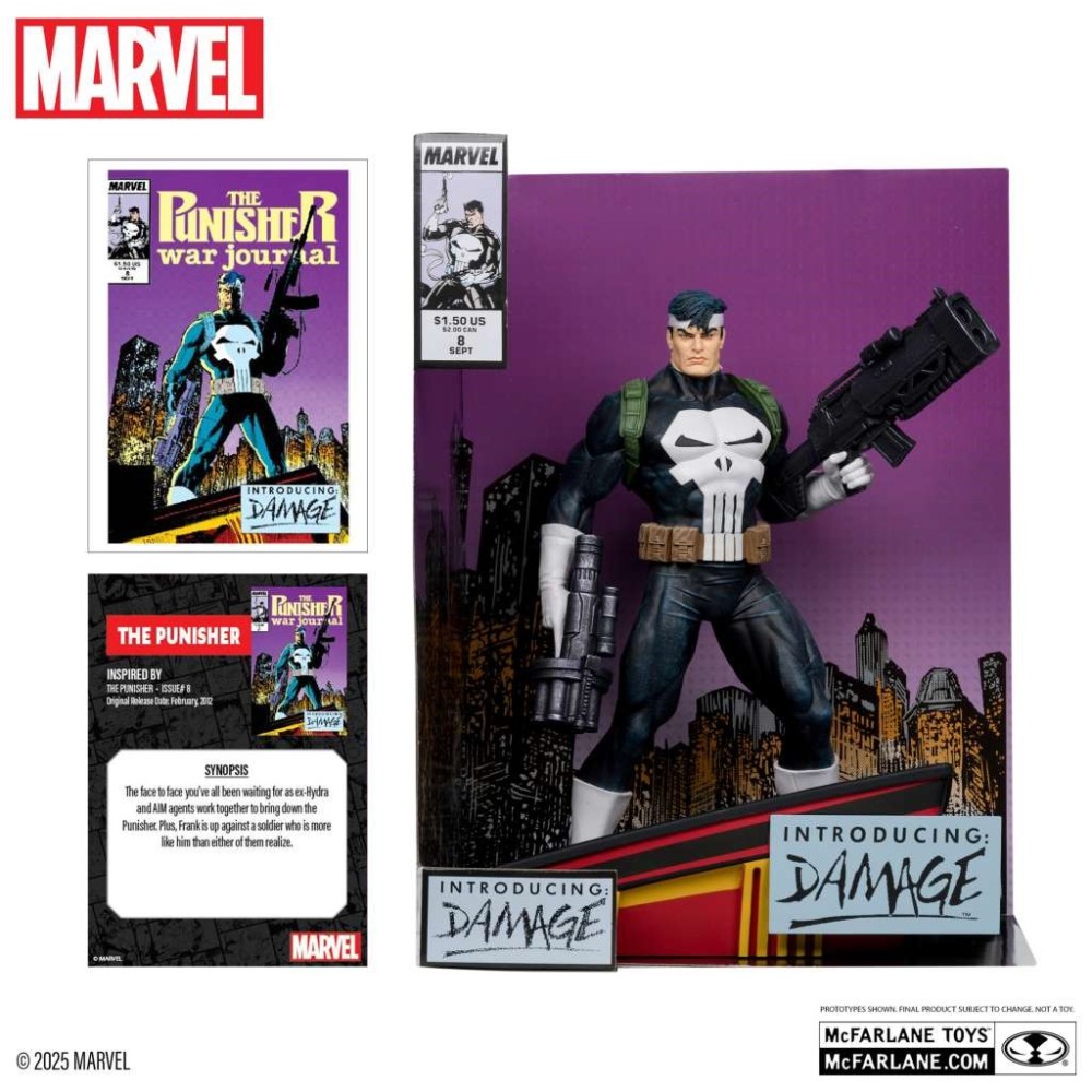 MARVEL COLLECTION PVC STATUE THE PUNISHER (PUNISHER WAR JOURNAL 8) 1/6 STATUA FIGURE MC FARLANE