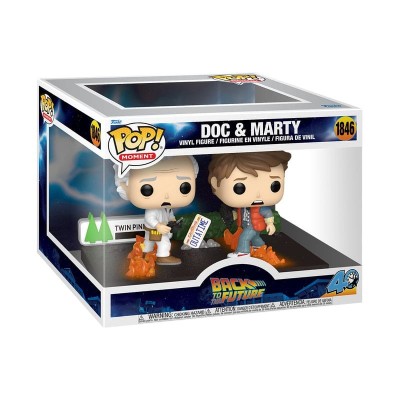FUNKO POP! BACK TO THE FUTURE DOC & MARTY BOBBLE HEAD FIGURE FUNKO