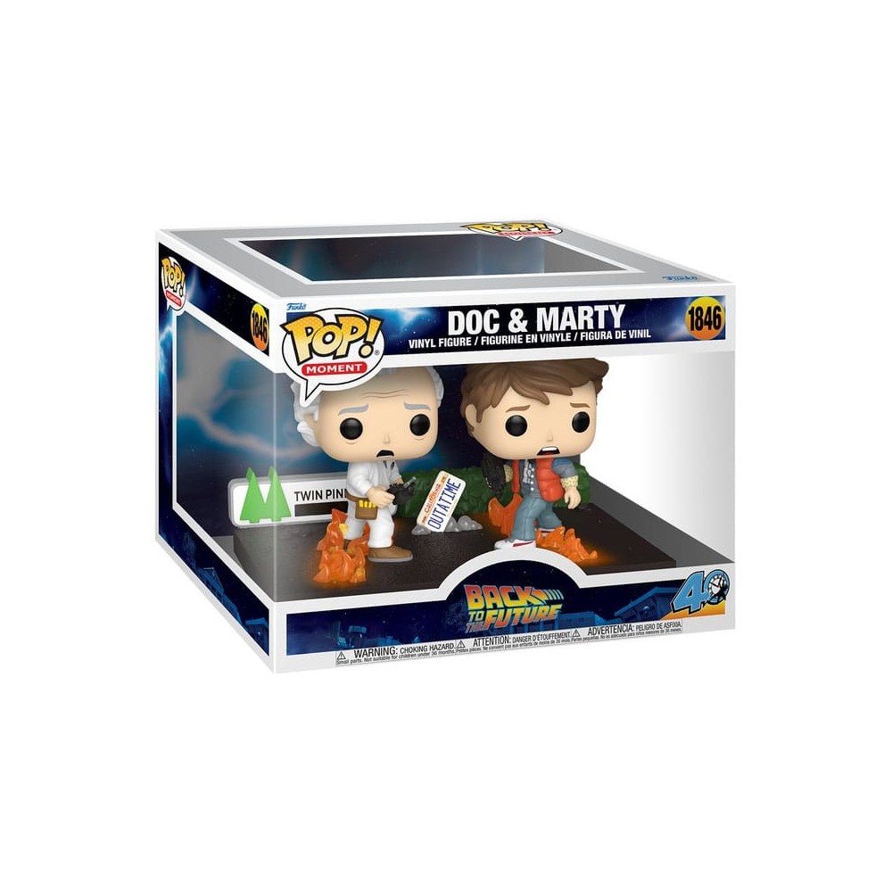 FUNKO POP! BACK TO THE FUTURE DOC & MARTY BOBBLE HEAD FIGURE FUNKO
