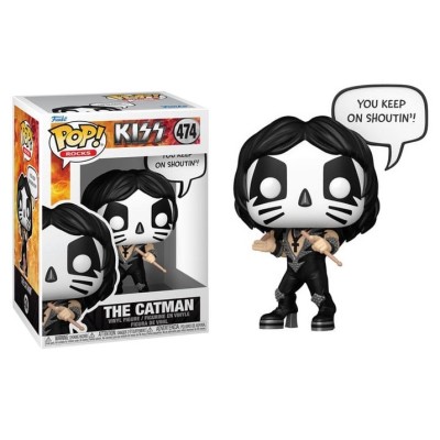 FUNKO FUNKO POP! ROCKS KISS THE CATMAN PVC BOBBLE HEAD FIGURE