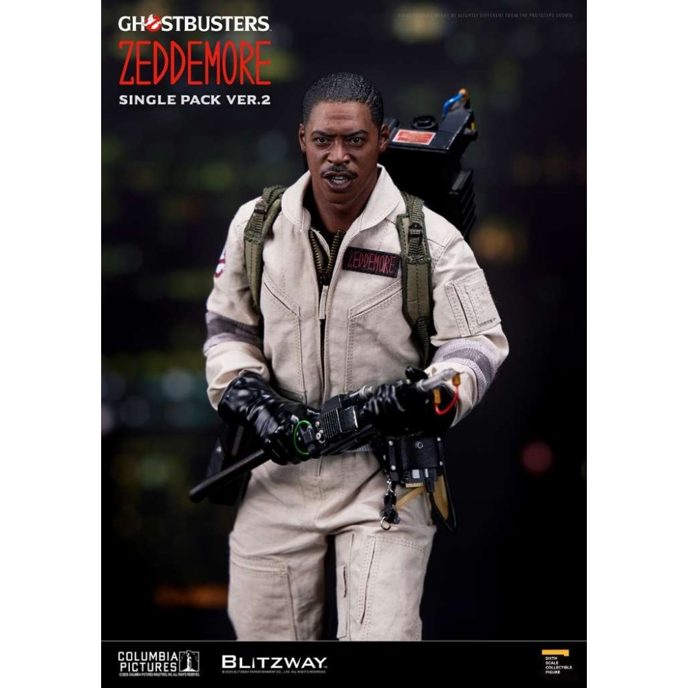 GHOSTBUSTERS WINSTON ZEDDEMORE SINGLE PACK VER.2 1/6 ACTION FIGURE BLITZWAY