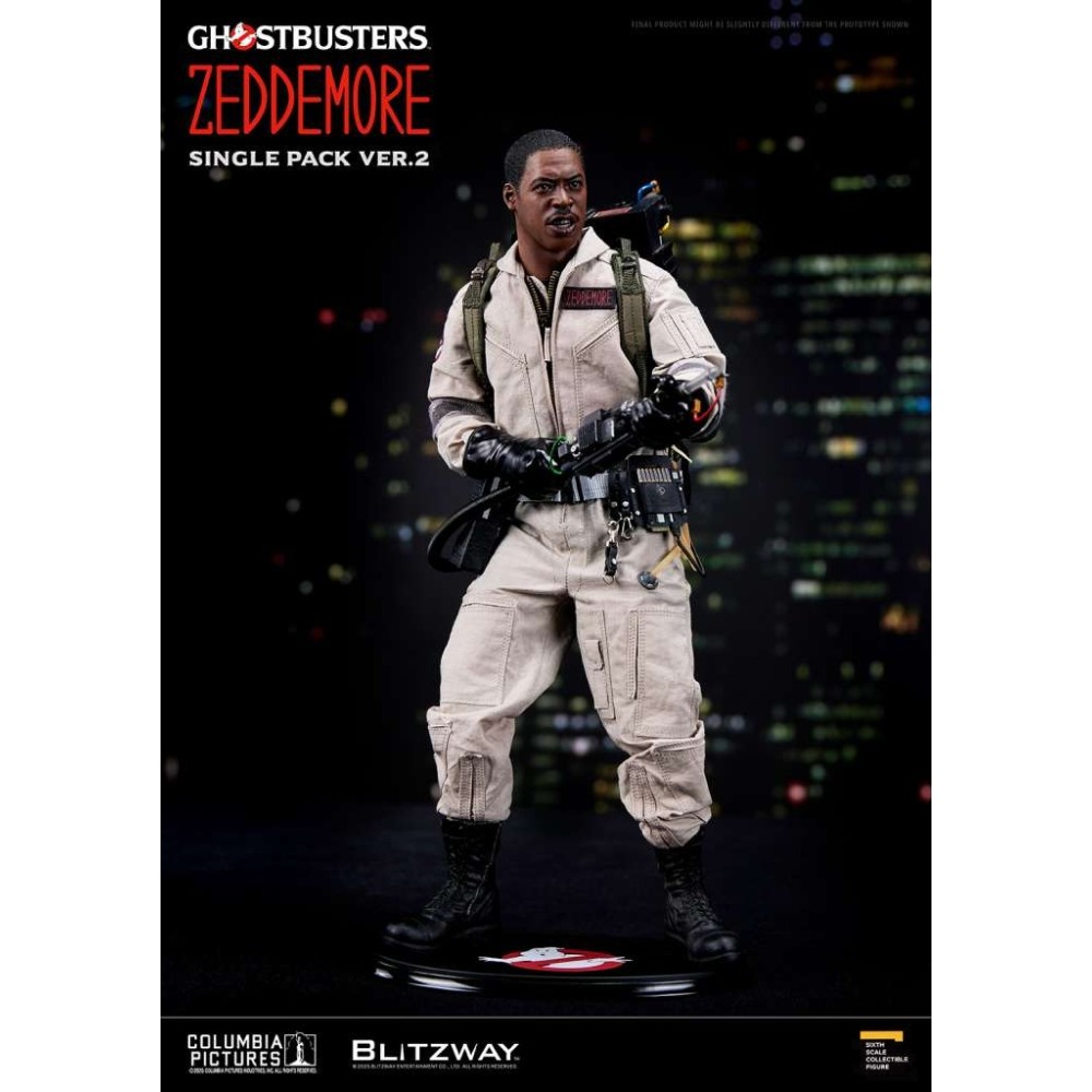 GHOSTBUSTERS WINSTON ZEDDEMORE SINGLE PACK VER.2 1/6 ACTION FIGURE BLITZWAY