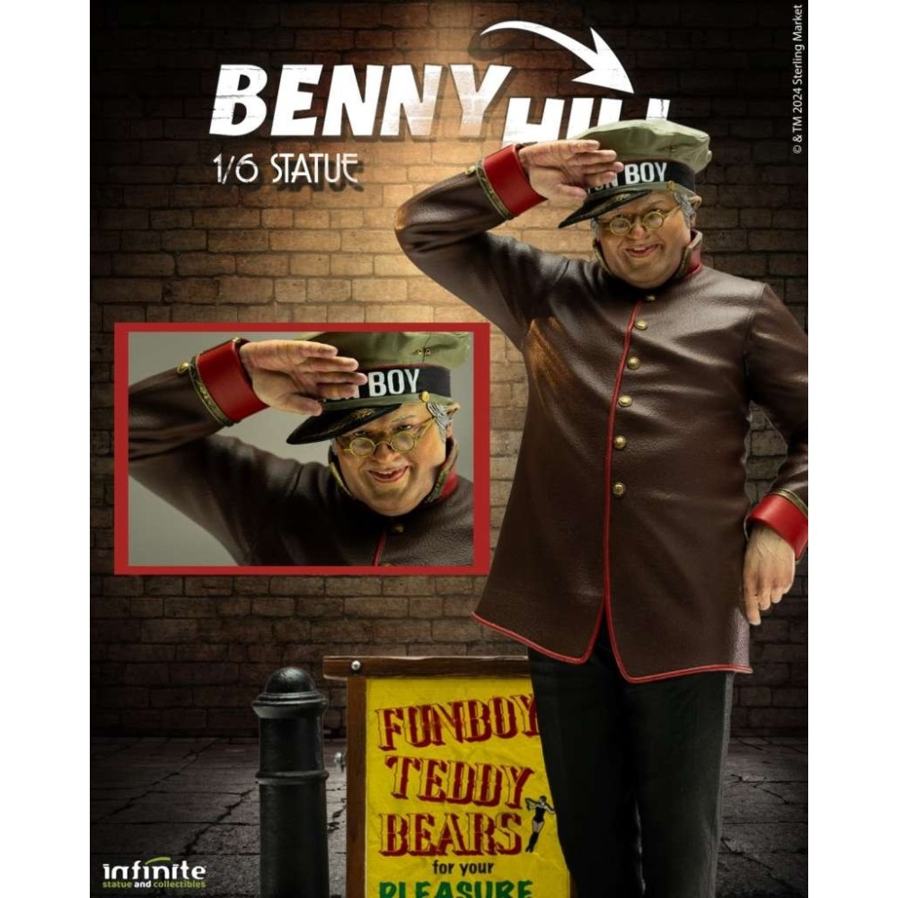 BENNY HILL FRED SCUTTLE 1/6 STATUA INFINITE STATUE