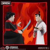 SAMURAI JACK 5 POINTS DELUXE SET 3X ACTION FIGURES MEZCO TOYS