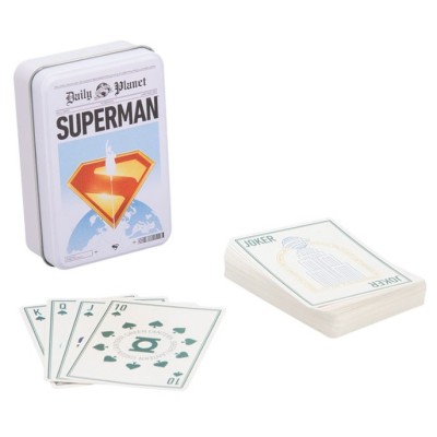PALADONE PRODUCTS DC SUPERMAN POKER PLAYING CARDS TIN SET