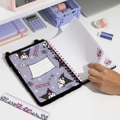 PALADONE PRODUCTS HELLO KITTY KUROMI FLUFFY A5 NOTEBOOK