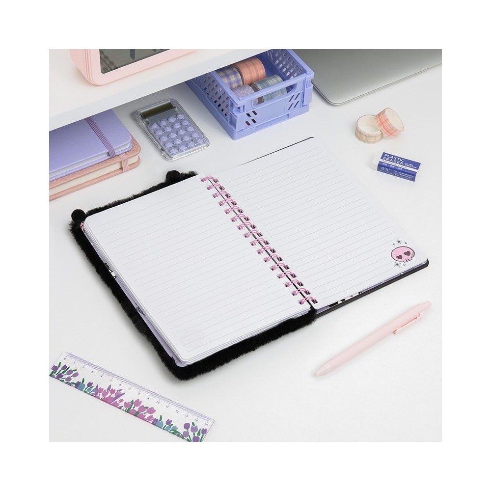 PALADONE PRODUCTS HELLO KITTY KUROMI FLUFFY A5 NOTEBOOK