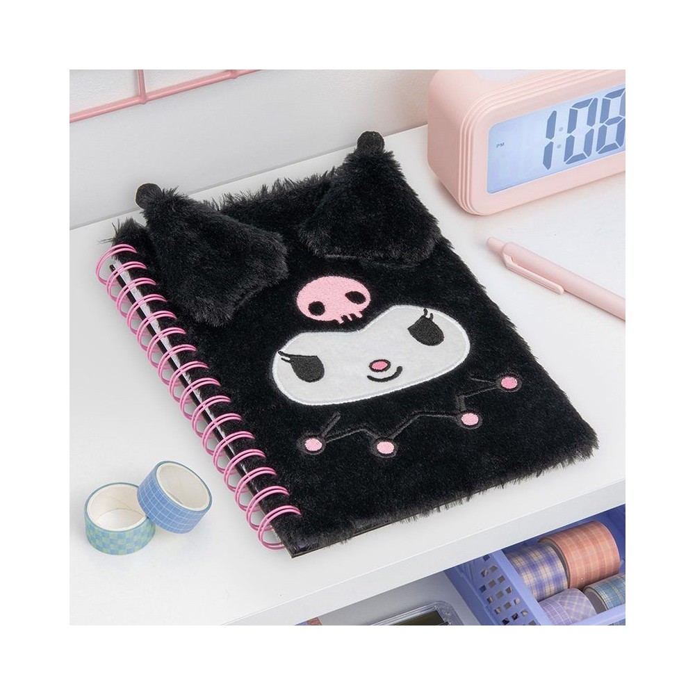 PALADONE PRODUCTS HELLO KITTY KUROMI FLUFFY A5 NOTEBOOK
