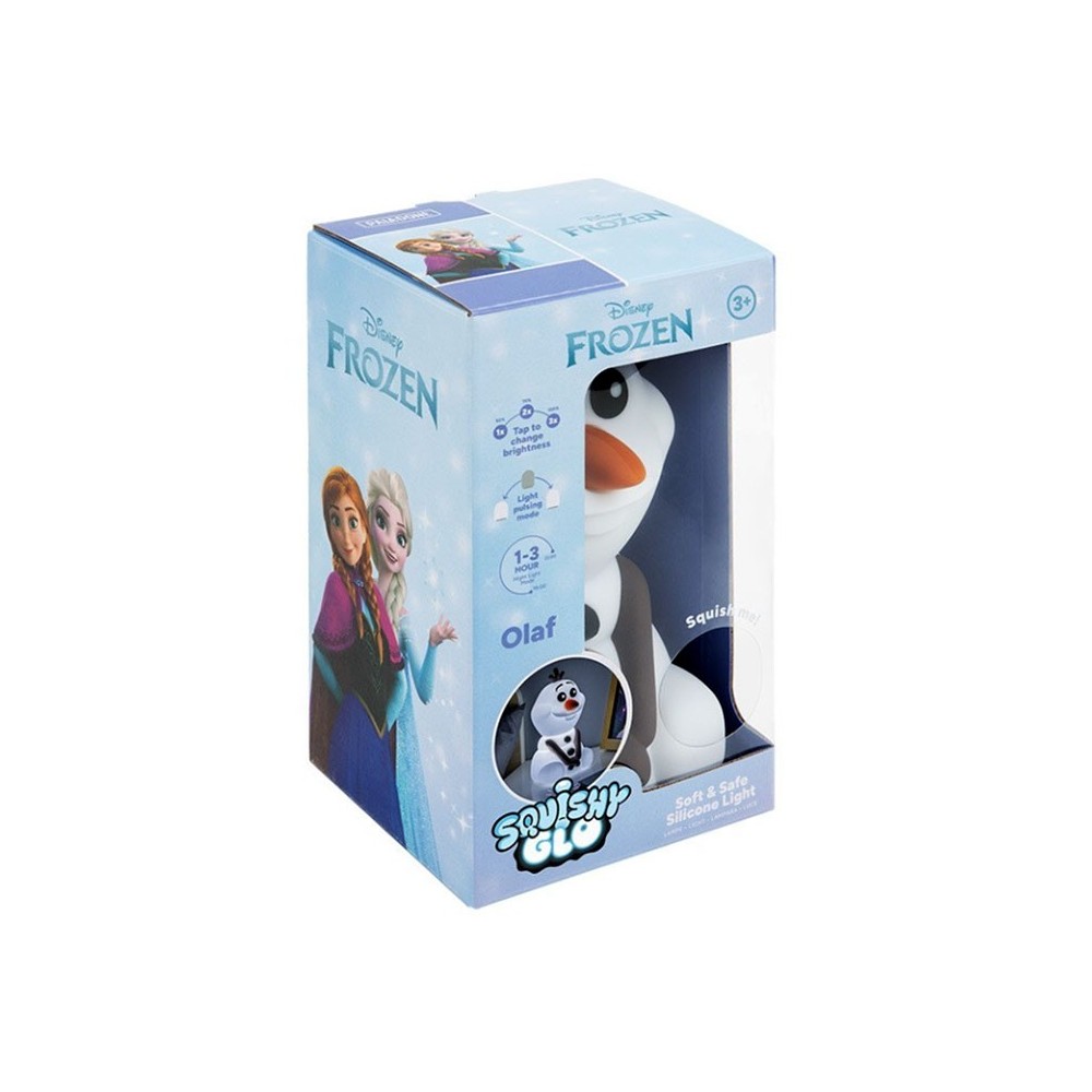 DISNEY FROZEN OLAF SQUISHYGLO SILICONE LAMPADA PALADONE PRODUCTS