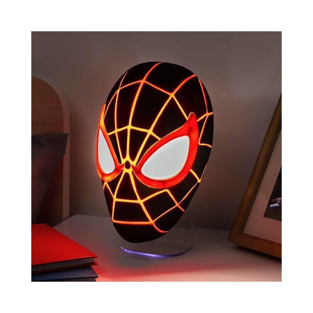 SPIDER-MAN MILES MORALES MASK LIGHT LAMPADA PALADONE PRODUCTS