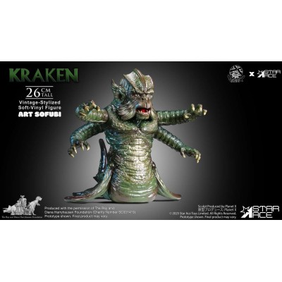 STAR ACE RAY HARRYHAUSEN KRAKEN ART SOFUBI VINTAGE STYLE SOFT VINYL STATUE 26CM FIGURE