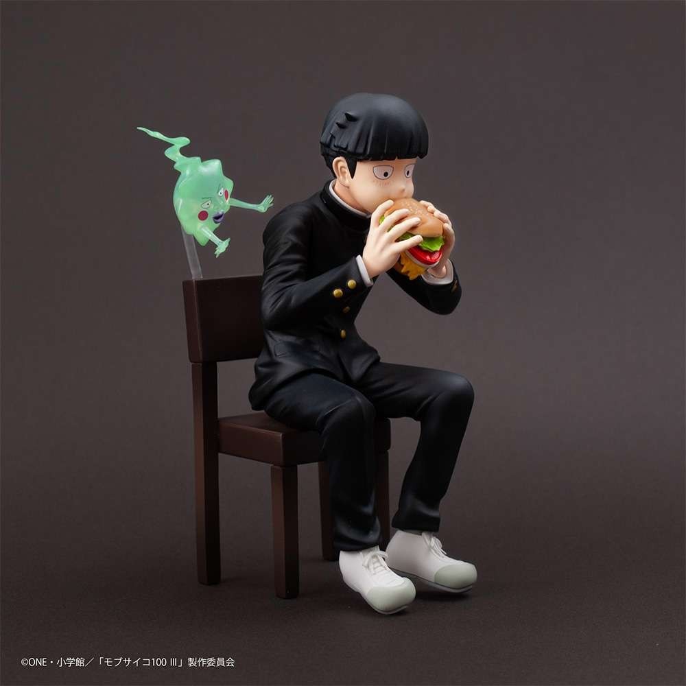 UNION CREATIVE MOB PSYCHO 100 III X BANBOUGU CAFE SHIGEO KAGEYAMA & EKUBO STATUE