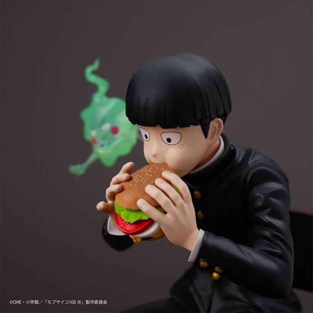 UNION CREATIVE MOB PSYCHO 100 III X BANBOUGU CAFE SHIGEO KAGEYAMA & EKUBO STATUE