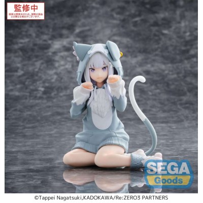 RE:ZERO EMILIA MOFUMOFU PACK YUMEMIRIZE STATUA FIGURE SEGA GOODS