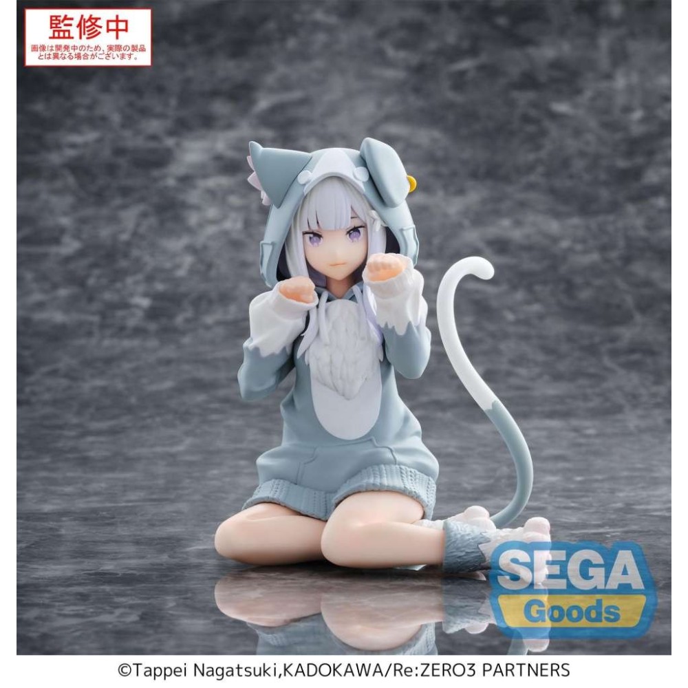 RE:ZERO EMILIA MOFUMOFU PACK YUMEMIRIZE STATUA FIGURE SEGA GOODS