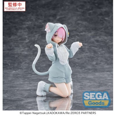 SEGA GOODS RE:ZERO RAM MOFUMOFU PACK YUMEMIRIZE STATUE PVC FIGURE