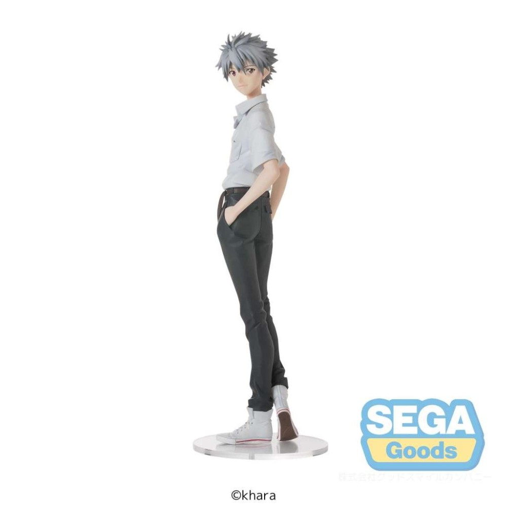 SEGA GOODS REBUILD OF EVANGELION KAWORU UNIFORM HIGH PREMIUM STATUE PVC FIGURE