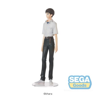 SEGA GOODS REBUILD OF EVANGELION SHINJI IKARI UNIFORM HIGH PREMIUM STATUE PVC FIGURE