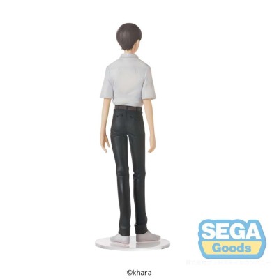 SEGA GOODS REBUILD OF EVANGELION SHINJI IKARI UNIFORM HIGH PREMIUM STATUE PVC FIGURE