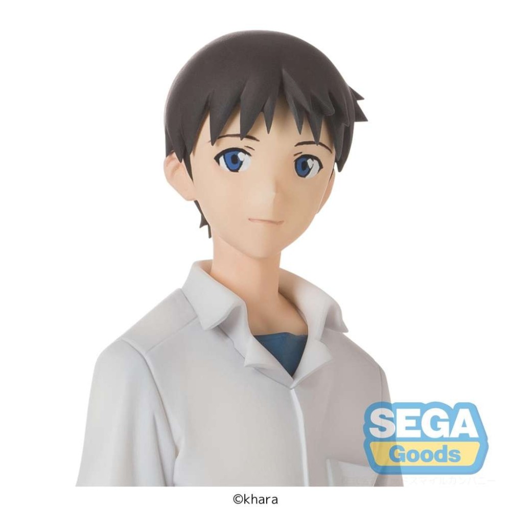 SEGA GOODS REBUILD OF EVANGELION SHINJI IKARI UNIFORM HIGH PREMIUM STATUE PVC FIGURE