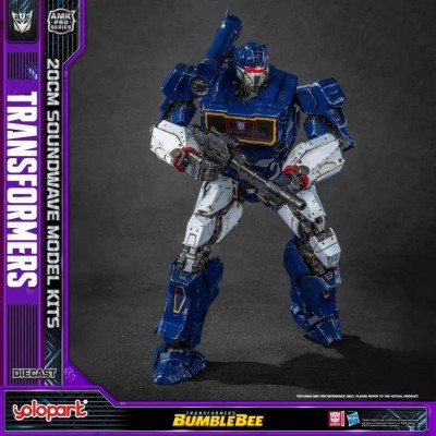 YOLOPARK TRANSFORMERS BUMBLEBEE SOUNDWAVE MODEL KIT AMK PRO SERIES METAL & PVC ACTION FIGURE