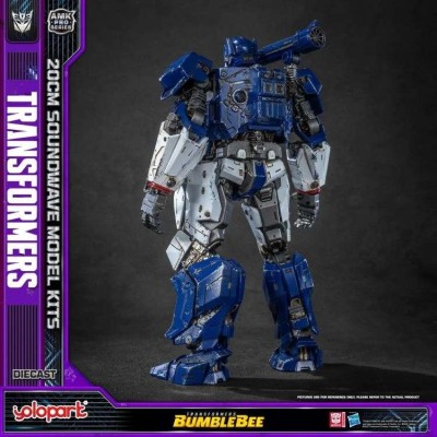 YOLOPARK TRANSFORMERS BUMBLEBEE SOUNDWAVE MODEL KIT AMK PRO SERIES METAL & PVC ACTION FIGURE