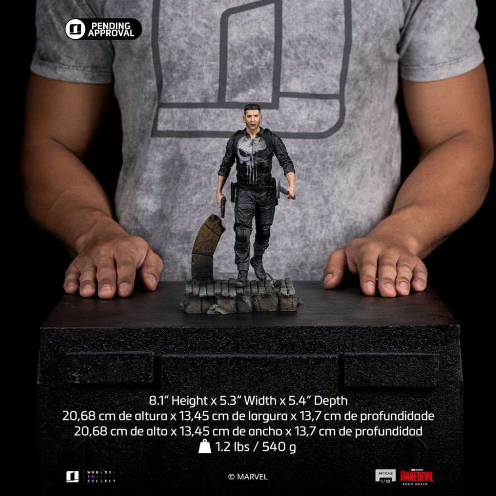 DAREDEVIL BORN AGAIN THE PUNISHER ART SCALE 1/10 STATUA FIGURE IRON STUDIOS