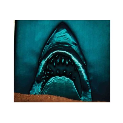 JAWS LO SQUALO 50TH ANNIVERSARY MOVIE POSTER LINGOTTO IN METALLO FANATTIK