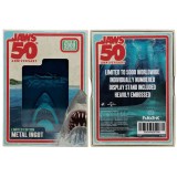 JAWS LO SQUALO 50TH ANNIVERSARY MOVIE POSTER LINGOTTO IN METALLO FANATTIK