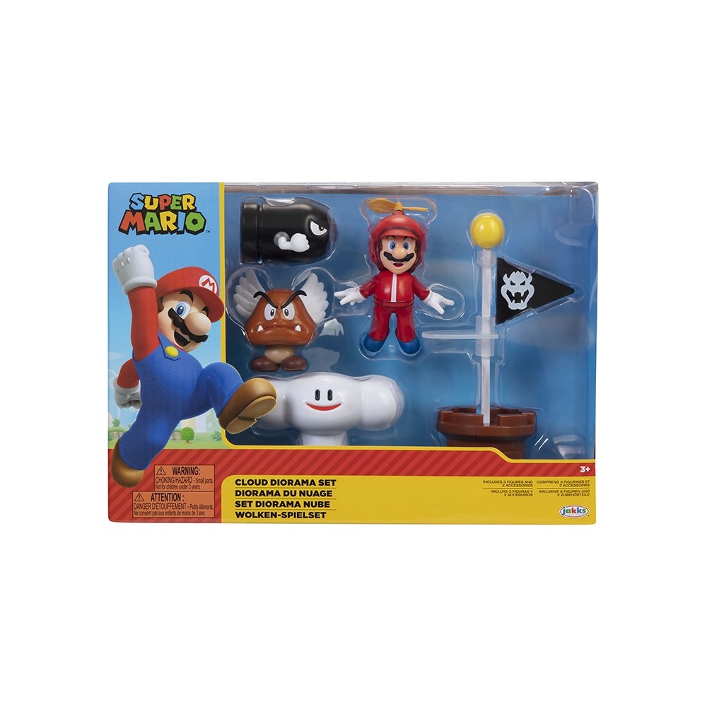 WORLD OF NINTENDO SUPER MARIO CLOUD DIORAMA SET ACTION FIGURE JAKKS PACIFIC INC.