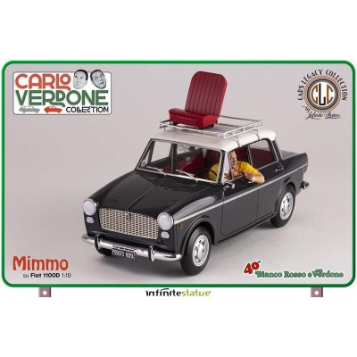 BIANCO ROSSO E VERDONE MIMMO SU FIAT 1100 1/18 SCALE FIGURE REPLICA INFINITE STATUE
